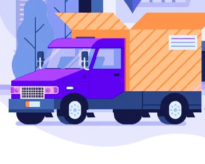 Bringfy illustration of a delivery truck